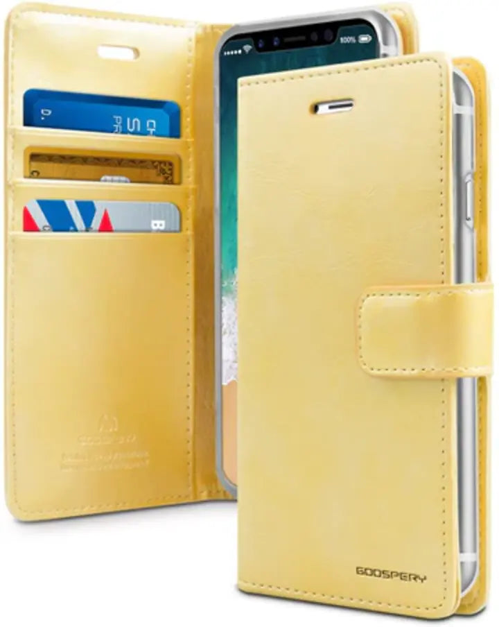 Blue Moon iPhone X Gold Wallet
