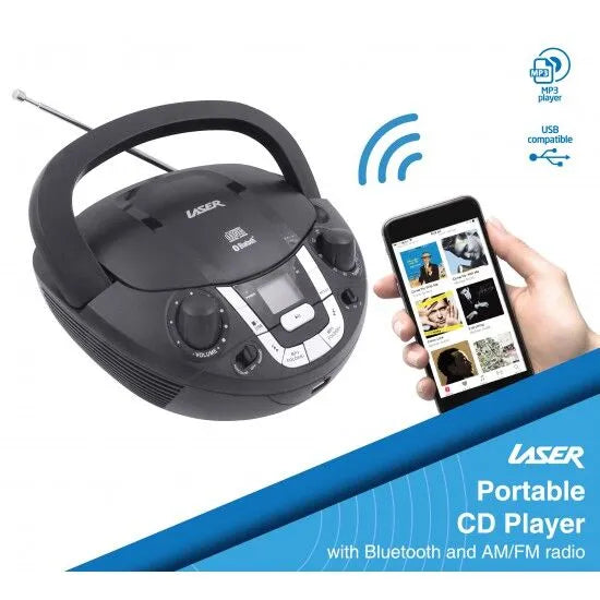 Laser Portable CD Boombox