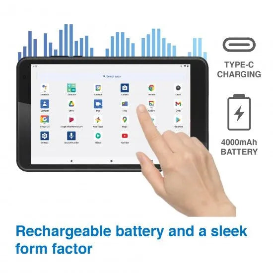 Laser 8-inch IPS 32GB Tablet Black