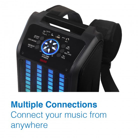 Laser Portable Party Speaker With Led Stand