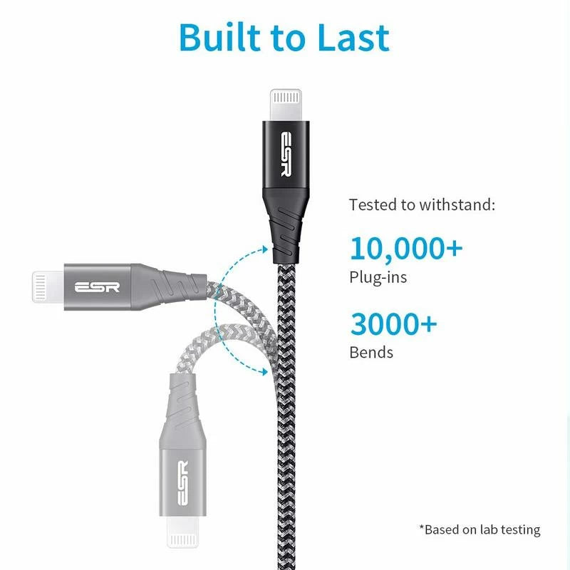 ESR3F/1M MFI USB-C To Lightning Pd Charging Cable