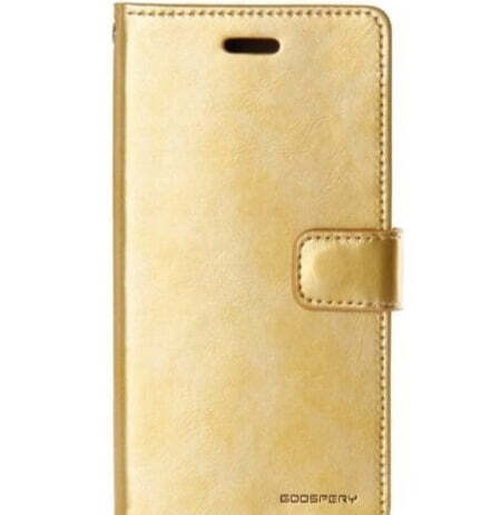 iPhone 12 Blue Moon Gold Wallet Case