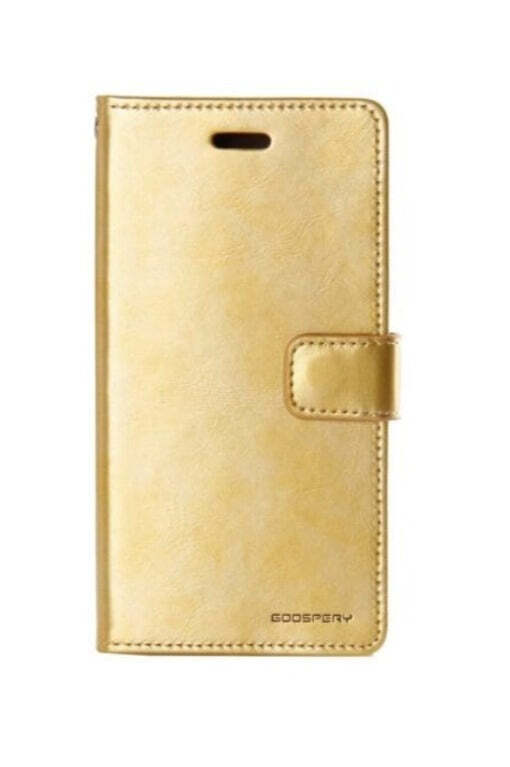 iPhone 12 Blue Moon Gold Wallet Case