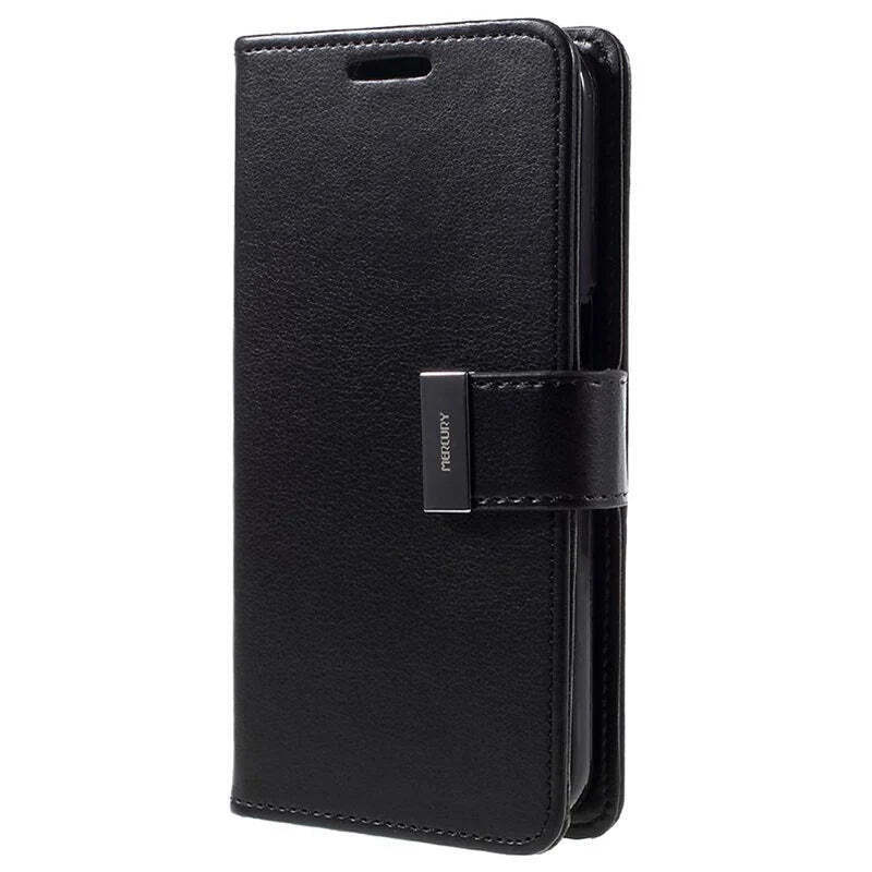 Rich Diary 12 Pro Black Wallet Case