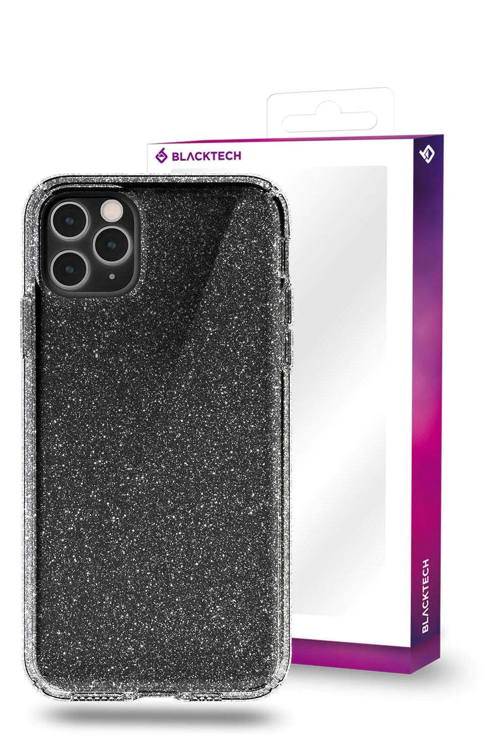 Blacktech iPhone 13 Pro Glitter Black Case