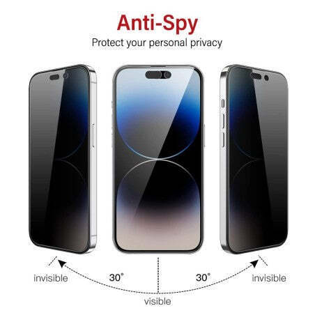 Kinglas Privacy Protector For iPhone 15/15 Pro