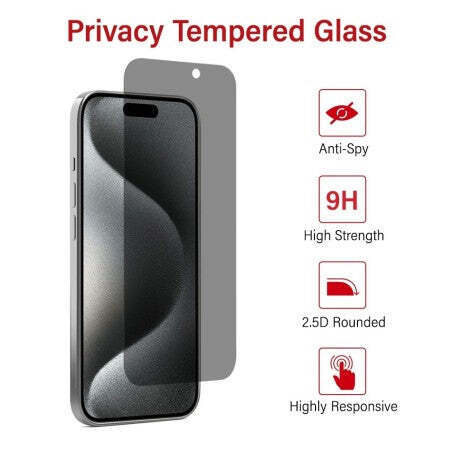 Kinglas Privacy Protector For iPhone 15/15 Pro