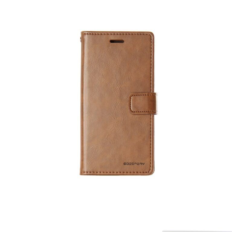 iPhone 15 Pro Blue Moon Brown Wallet Case