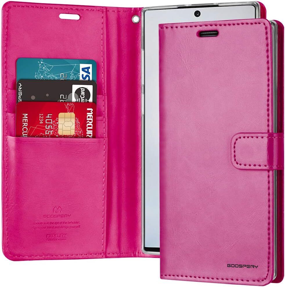 Galaxy Note10 Blue Moon Pink Wallet Case