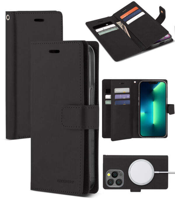 iPhone 13 Pro Mansoor Black Wallet Case