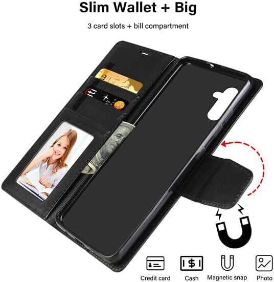 Samsungg A34 Hanman Wallet Black Case