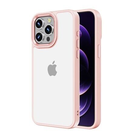 Metal Camera Lens Transparent Protection Shockproof Case For iPhone 15 Promax