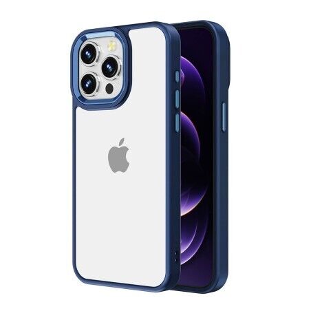 Metal Camera Lens Transparent Protection Shockproof Case For iPhone 15 Promax