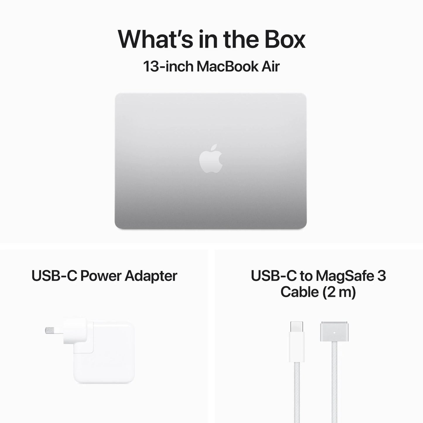 Apple MacBook Air 13-inch with M3 Chip, 8-core GPU, 256GB/8GB (Silver)[2024]
