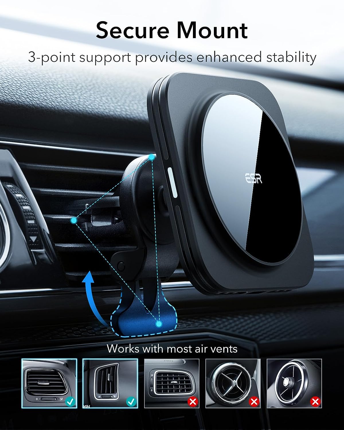 ESR Halolock Wireless Car Charger