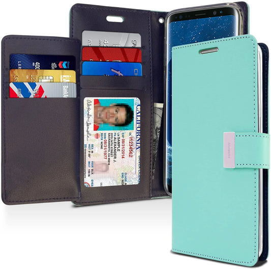 Galaxy S9 Plus Rich Light Blue Wallet Case
