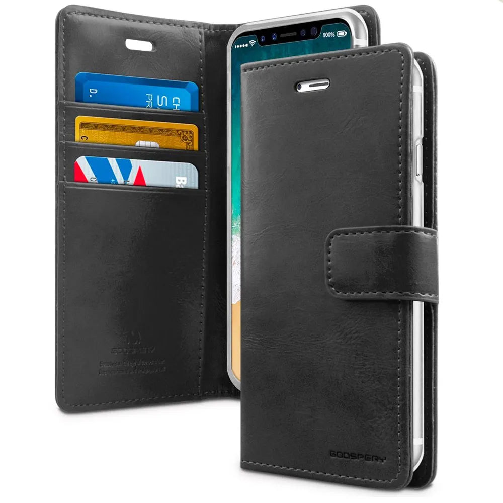 Blue Moon Diary iPhone 12 Black Wallet