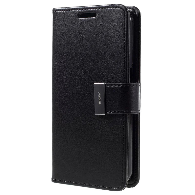 Rich Diary iPhone X Black Wallet Case