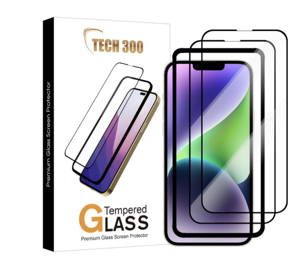 Tech300 Tempered Glass Set For iPhone 14 Pro Max
