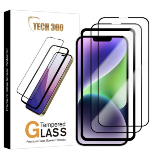 Tech300 Tempered Glass Protector For iPhone 14 Pro