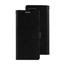 iPhone 14 Plus Blue Moon Diary Black Wallet Case