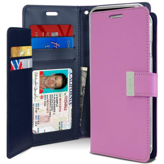 Rich Diary iPhone X Purple Wallet Case