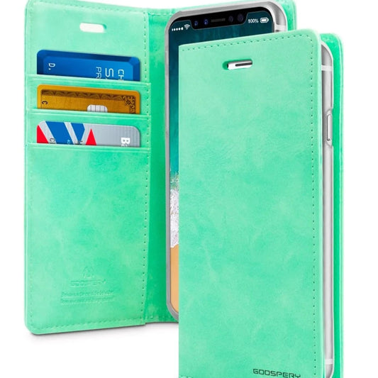 Bluemoon Iphone 13 Pro Wallet Mint Case