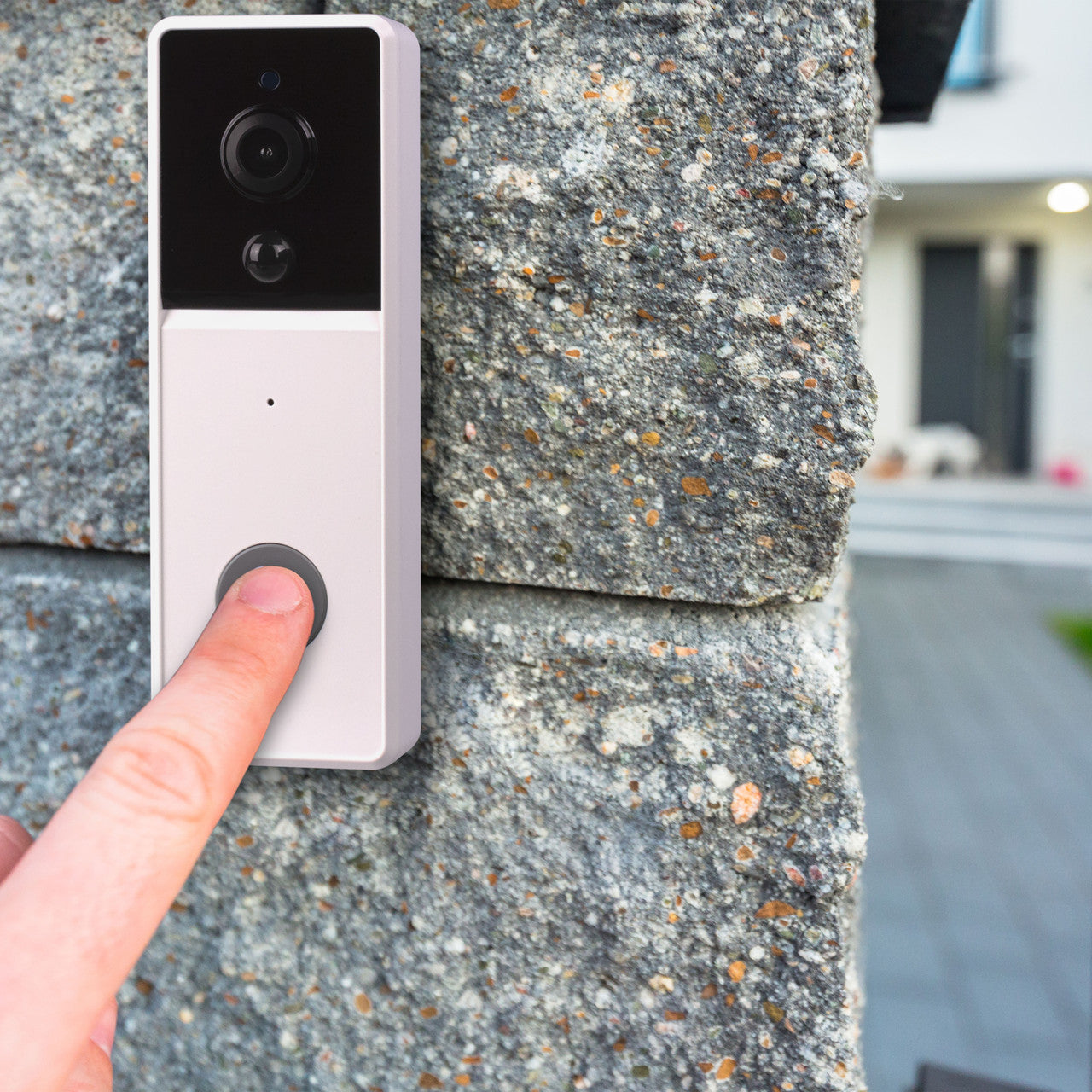 Laser Smart Full HD Video Doorbell White